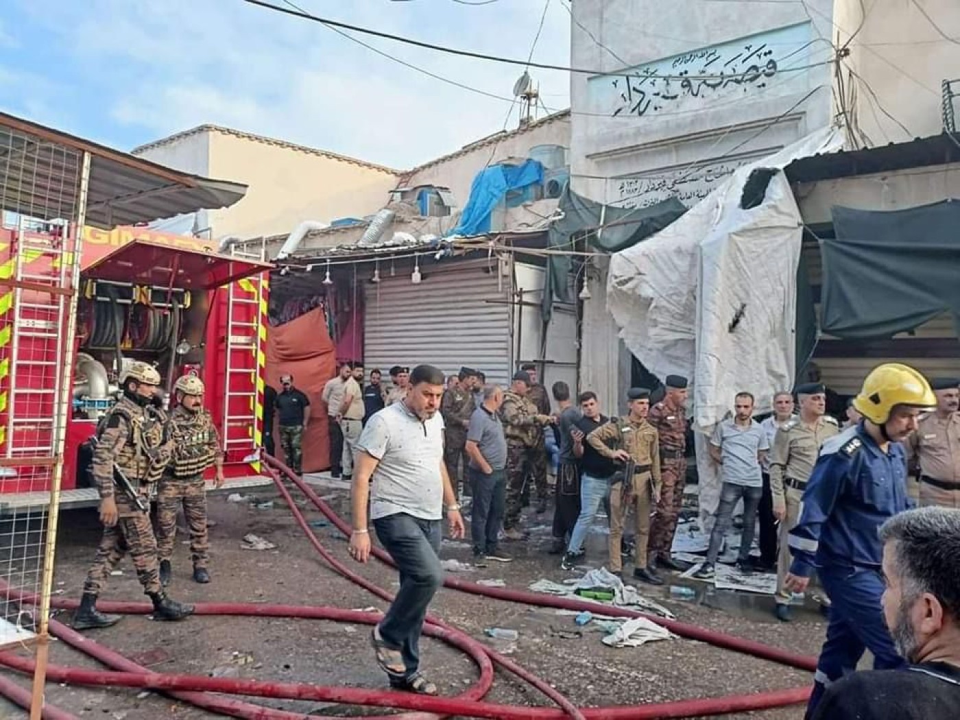 Fire burns down around 150 stores in Kirkuk’s Grand Bazaar